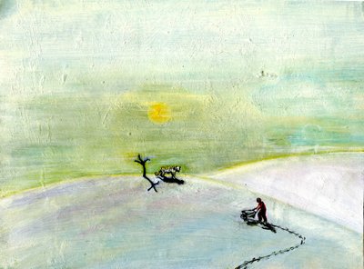 My Wheelbarrow And The Snow Tiger by Gigi Sudbury